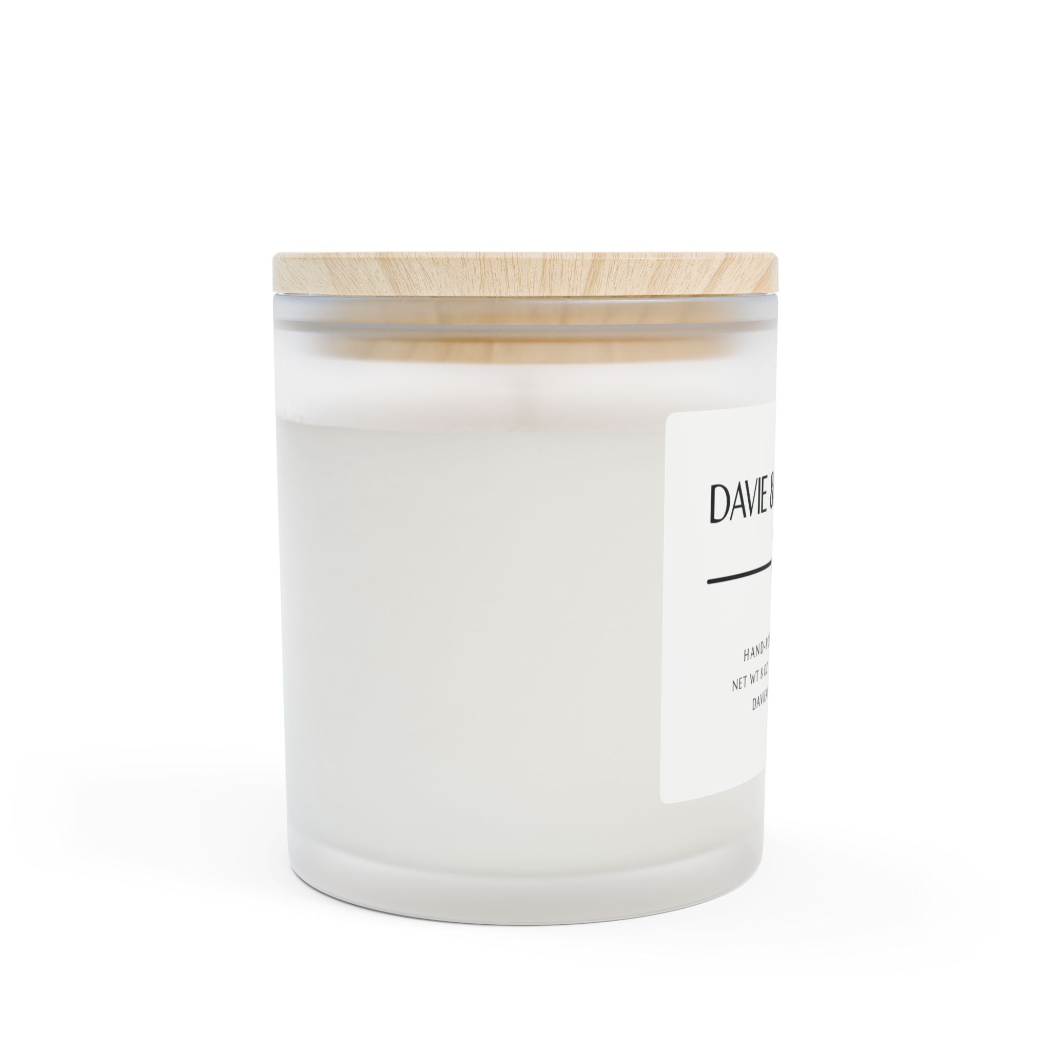 Davie & Hamilton Frosted Glass Candle
