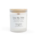 Love My Tribe Frosted Glass Candle — 11oz Personalized Scented Candle (Davie & Hamilton)