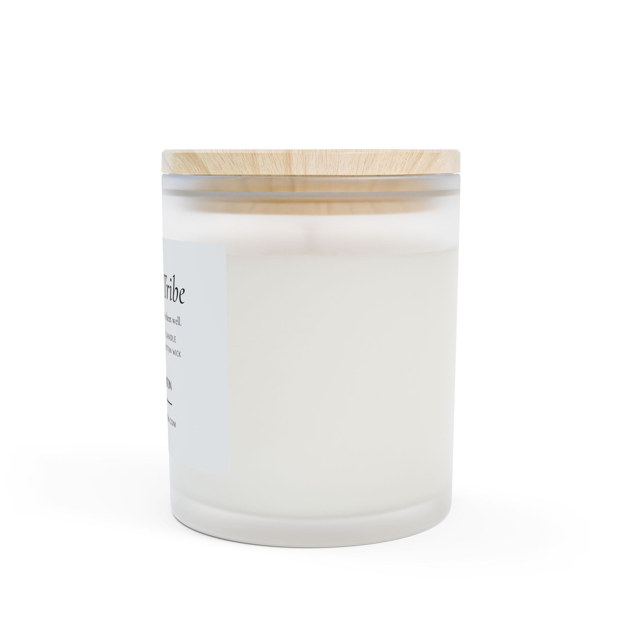 Love My Tribe Frosted Glass Candle — 11oz Personalized Scented Candle (Davie & Hamilton)
