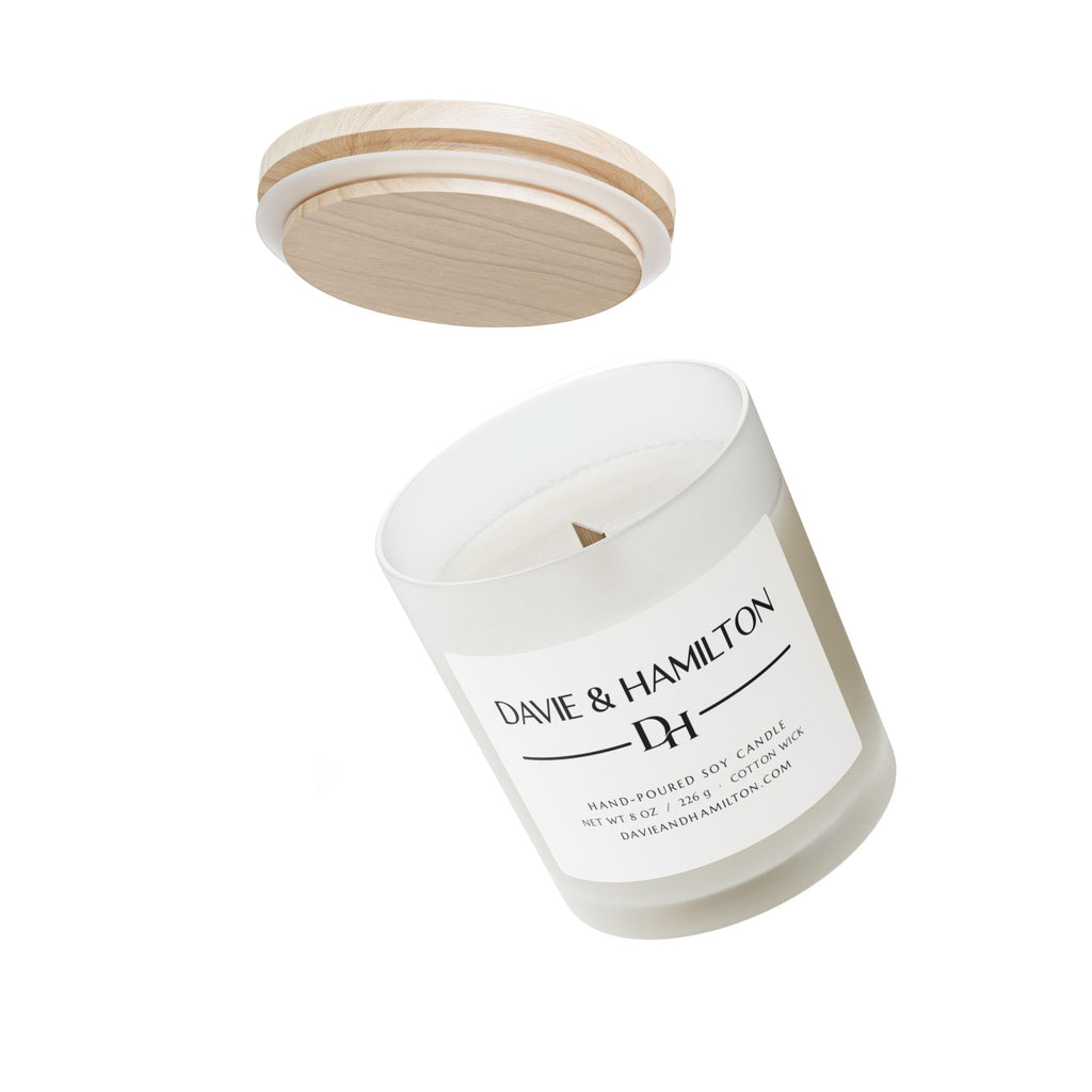 Davie & Hamilton Frosted Glass Candle