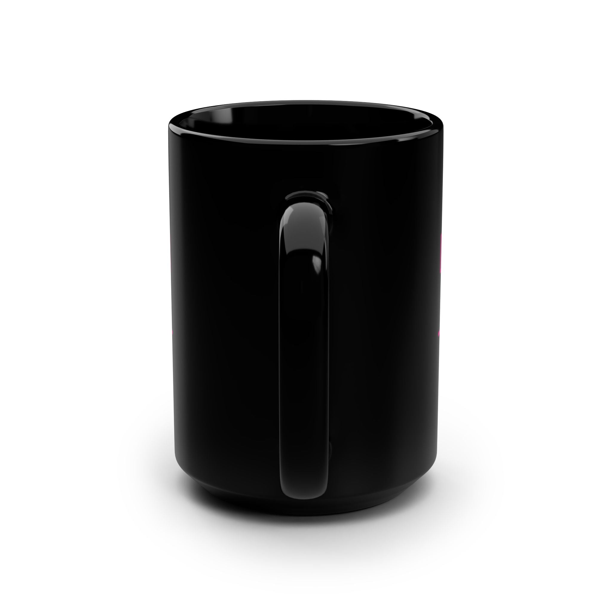 Davie & Hamilton Luxury Black 15oz Coffee Mug – Pink Monogram DH